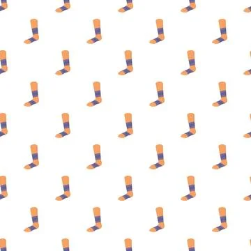 Colorful striped socks seamless pattern design Stockillustratie