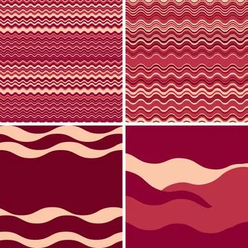 Colorful striped vector background expressing rhythmic motion, clean geometry Stockillustratie