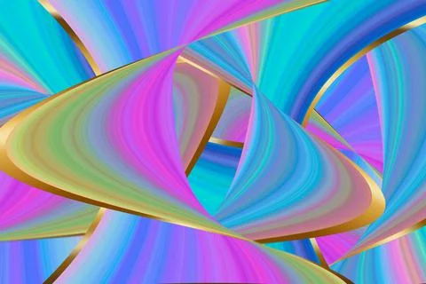 Colorful stripes abstract background, stretched pixels effect. Decorative fan Stock Illustration