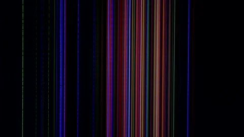 broken tv screen colors