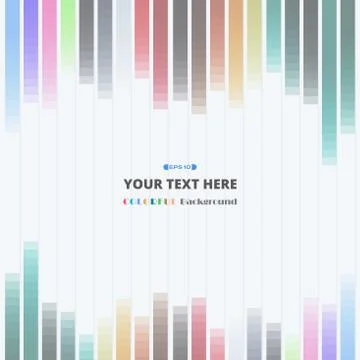 Colorful strips lines pattern background. Stock Illustration