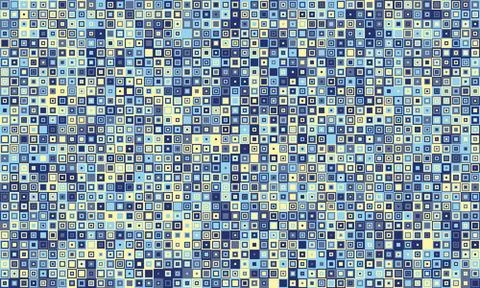 Colorful structured mosaic pattern, perfect for graphic textile designs, co.. Illustrazione stock