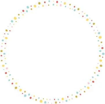 Colorful stylish blobs empty frame. Vector frame for text. Modern Art baby sh Stock Illustration