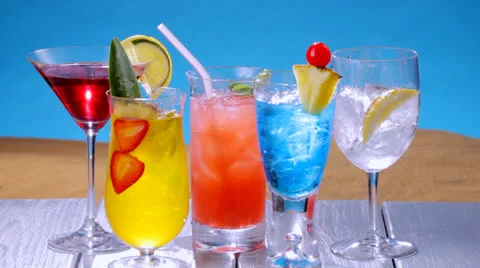 Colorful summer drinks 動画素材 23725026