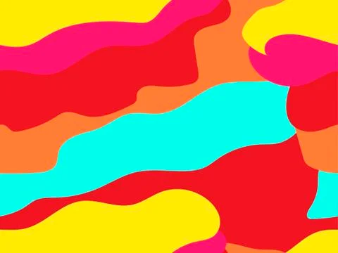 Colorful summer seamless pattern. Paint and stains. Vector illustration Stock Illustration