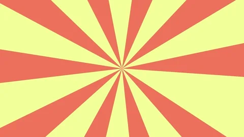 Colorful sunburst pattern animated background Stock Footage 264145403
