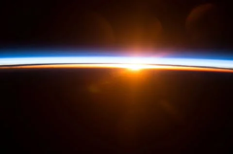 Colorful Sunrise motion background. Elements of this image furnished by NASA. Stock Footage 197559647