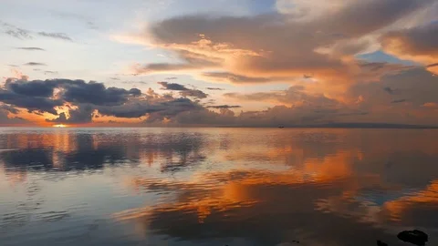 Colorful Sunrise  (Slow Panning Camera) Video stock 77150153