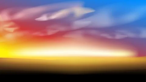 Colorful sunset background Stock Illustration