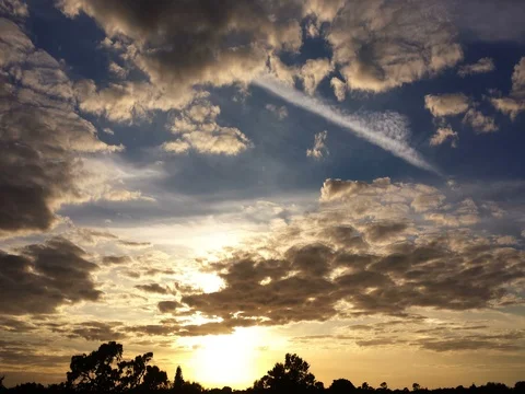 Colorful Sunset Clouds Timelapse (2160p 24fps) Stock Footage 72624166