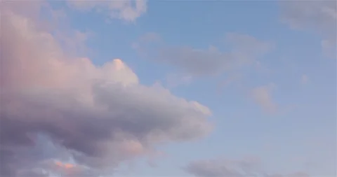 Colorful Sunset With Fast Running Clouds, Timelapse, 4K Stock Footage 126293398