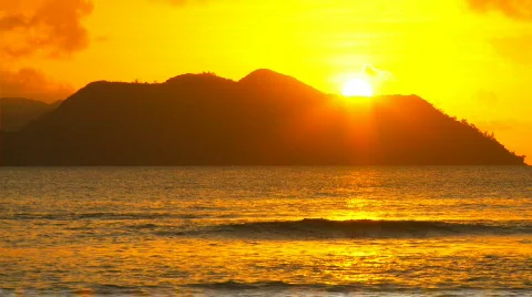 Colorful sunset Stock Footage