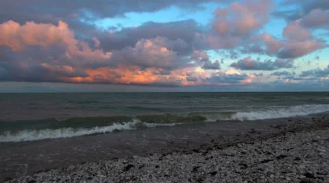 Colorful sunset Stock Footage 11399829