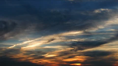 Colorful sunset Stock Footage 18157282