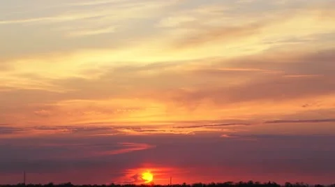 Colorful sunset Stock Footage 21946571