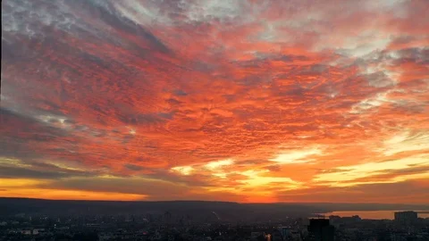 Colorful sunset Stock Footage 123283625