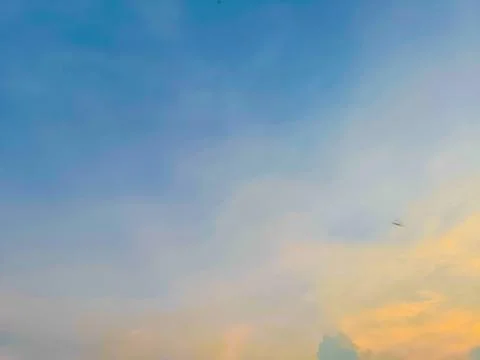 Colorful Sunset Gradient Sky Background Stock Photos