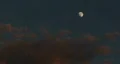 Colorful Sunset with Moonrise HD Footage