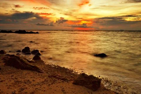 Colorful sunset Stock Photos