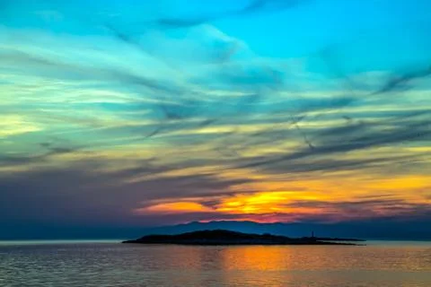 Colorful sunset Foto stock