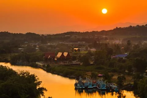 Colorful sunset Stock Photos