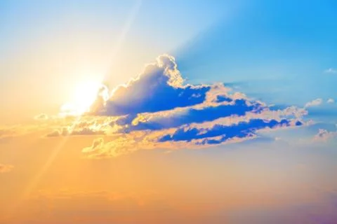 Colorful sunset Stock Photos