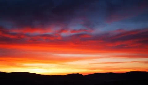 Colorful sunset Stock Photos