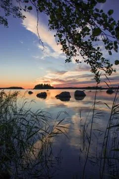 Colorful sunset Stock Photos