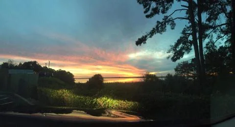 Colorful sunset Stock Photos