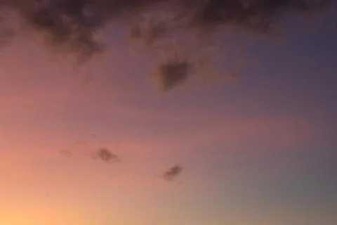 Colorful Sunset Sky With Clouds Stock Photos