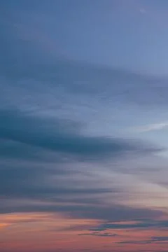 Colorful Sunset Sky Cloudscape Background 스톡 사진