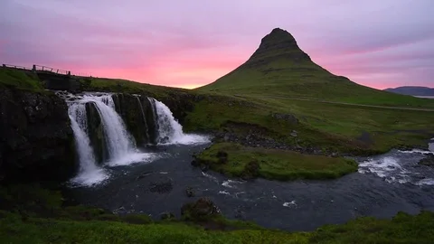 Colorful sunset on Snaefellsnes peninsula 스톡 동영상 82271307