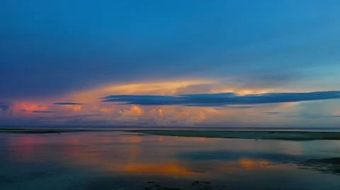 Colorful Sunset Time Lapse Stock Footage 51485875