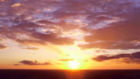 Colorful sunset timelapse Stock Footage 123958467