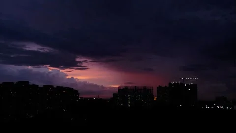 Colorful sunset timelapse Video stock 274733364