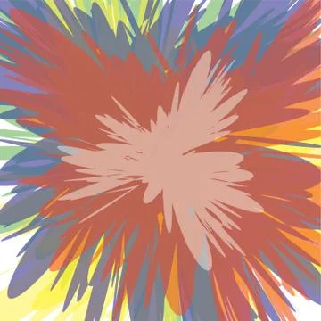 Colorful supernova blast background Stock Illustration