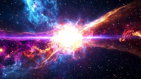 Colorful Supernova Star Explosion In The Deep Space Universe Stock-Footage 284250581