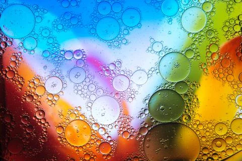 Colorful surface with many bubbles Stock Photos