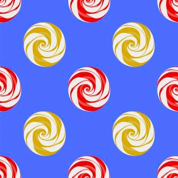 Colorful Sweet Candy Seamless Pattern 스톡 일러스트