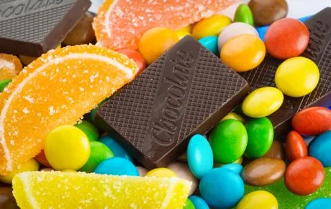 Colorful sweets Stock Photos