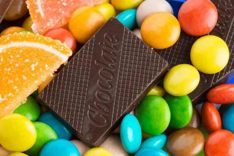 Colorful sweets Stock Photos