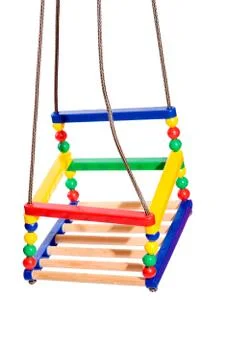Colorful swing Foto stock