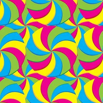Colorful swirl candies texture vector illustration.  Seamless pattern backg.. Stock Illustration