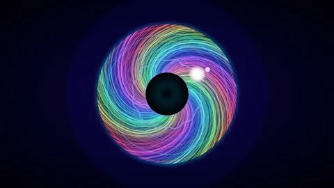 Colorful swirl motion graphics with dynamic lines and subtle effects Stock Footage 336995610