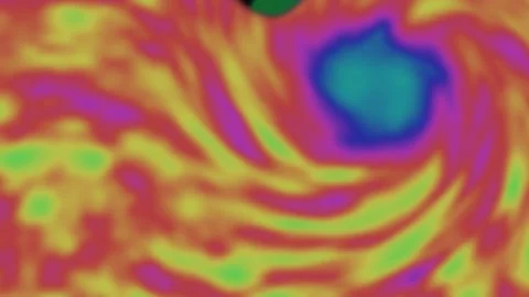 Colorful swirling abstract pattern. 2d animation Stock Footage 345558036