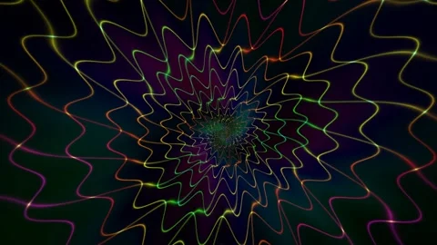 Colorful swirling pattern seamless loop for visuals Stock Footage 340511332