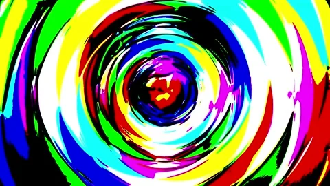 Colorful swirling patterns create a dynamic visual effect in this creative .. Stock Footage 346630920