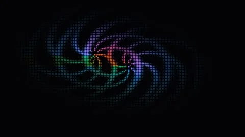 Colorful swirling patterns on a dark background Stock Footage 337073445