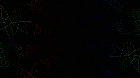 Colorful Symmetric Line Pattern Seamless Loop Video Background Loopable Stock Footage 168631289