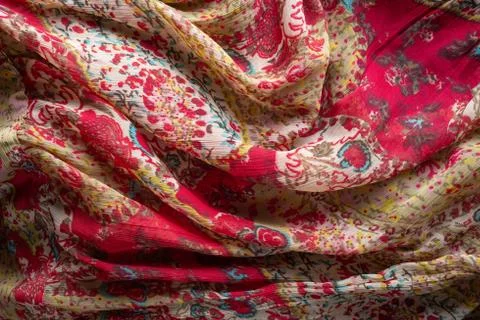 Colorful synthetic fabric texture Фото